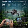 Квадрокоптер K900 MAX — дрон с HD камерой, БК моторами, WiFi FPV, пультом с экраном 4.5", избеганием препятствий с 4 сторон, со сбросом груза, до 15 минут полёта, дальностью до 300 м